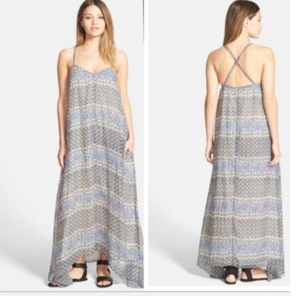 Madewell Moroccan Tile Maxi Dress S Boho Summer Coastal Cowgirl Sundress Pockets